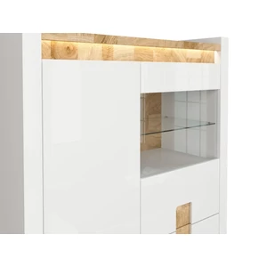 Kép 4/4 - Alameda vitrin 2 ajtós (1 vitrines) 2 fiókos