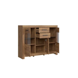 Kép 3/4 - Balin komód 3 ajtós (2 vitrines) 2 fiókos