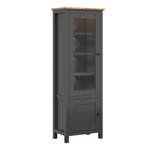 Kép 1/4 - Hesen grafit vitrin 2 ajtós (1 vitrines)