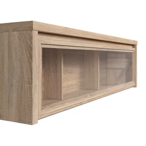 Kép 4/4 - Kaspian faliszekrény vitrines, lenyíló ajtós