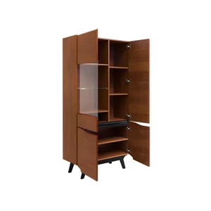 Kép 2/4 - Madison vitrines komód 4 ajtós 200 cm (1 vitrines)