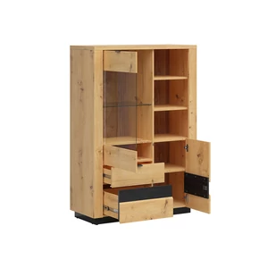 Kép 2/6 - Ostia vitrin 2 ajtós (1 vitrines) 2 fiókos