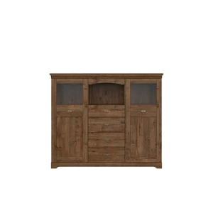 Kép 1/4 - Patras vitrines komód 2 ajtós 4 fiókos