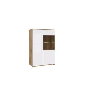Kép 2/3 - Zele vitrin 2 ajtós (1 vitrines) 90 cm