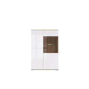 Kép 1/3 - Zele vitrin 2 ajtós (1 vitrines) 90 cm
