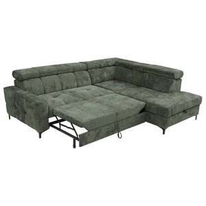 Kép 8/10 - Leno ottomános sarokgarnitúra, ágyazható, ágyneműtartós jobbos