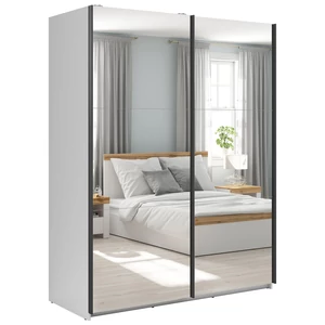 Kép 1/4 - Tetrix tolóajtós gardróbszekrény 153 cm kéttükrös