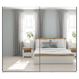 Kép 2/4 - Tetrix tolóajtós gardróbszekrény 220 cm kéttükrös
