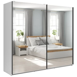 Kép 1/4 - Tetrix tolóajtós gardróbszekrény 220 cm kéttükrös