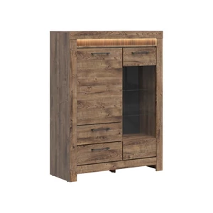 Kép 1/3 - Torin vitrin 2 ajtós (1 vitrines) 2 fiókos