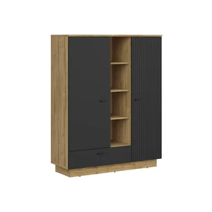 Kép 1/3 - Zenda könyvespolc 2 ajtós 1 fiókos