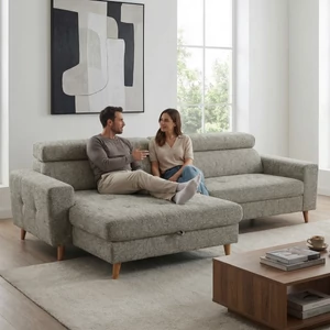 Kép 2/14 - ADA 7557 lábtartós sarokgarnitúra