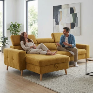 Kép 1/3 - ADA 7557 lábtartós sarokgarnitúra