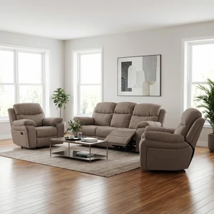 Kép 1/4 - Harrier 3-1-1 garnitúra motoros relax funkcióval 2 db manuális relax fotellel - bemutatódarab