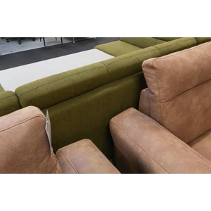 Kép 8/9 - Prum U-alakú ülőgarnitúra, ágyazható, ágyneműtartós