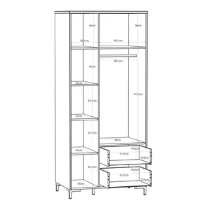 Kép 4/4 - Bixbite szekrény 2 ajtós