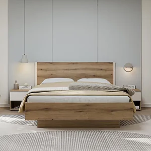 Kép 1/12 - Collet Franciaágykeret ágyneműtartóval és 2 éjjeliszekrénnyel