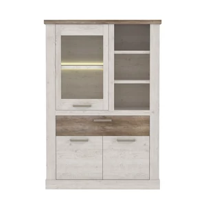 Kép 2/7 - Duro vitrin 3 ajtós (1 vitrines) 1 fiókos LED-világítással