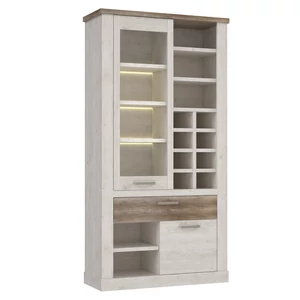 Kép 5/9 - Duro vitrin 2 ajtós (1 vitrines 1 fiókos) LED-világítással
