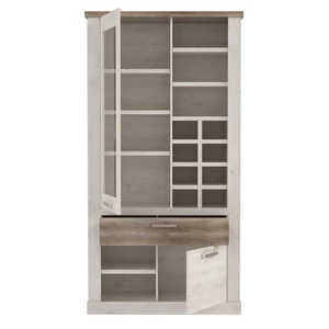 Kép 7/9 - Duro vitrin 2 ajtós (1 vitrines 1 fiókos) LED-világítással