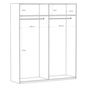 Kép 4/6 - Edwal 4-ajtós gardróbszekrény