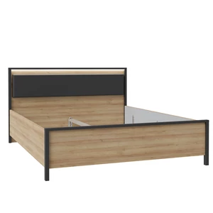 Kép 4/4 - High Rock ágykeret 160x200 cm LED-világítással