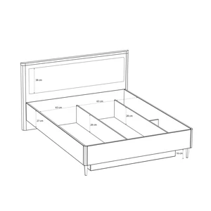 Kép 6/7 - Lacetti ágyneműtartós franciaágy-keret 160x200 cm