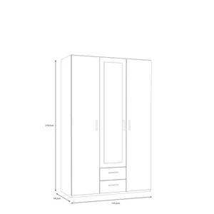 Kép 7/15 - Trawen gardróbszekrény 2