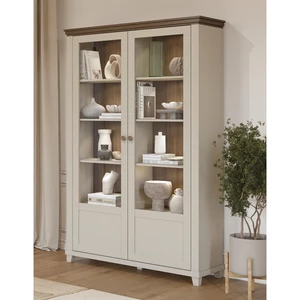 Kép 1/4 - Evora vitrines szekrény 2 ajtós