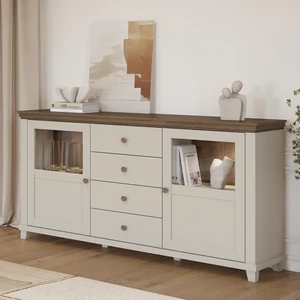 Kép 1/4 - Evora komód 2 ajtós, 4 fiókos