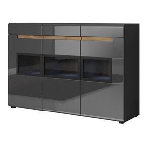Kép 1/5 - Hektor vitrines komód 1 fiókos 3 ajtós ( 3 üveges)