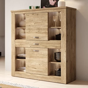 Kép 1/4 - Kanton komód 2 ajtós 1 fiókos 124 cm