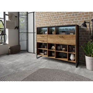 Kép 4/4 - Tarabo könyvespolc 1 lenyíló ajtós 2 fiókos - bemutatódarab