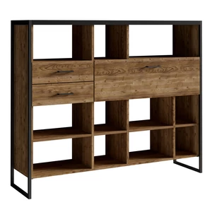 Kép 1/4 - Tarabo könyvespolc 1 lenyíló ajtós 2 fiókos - bemutatódarab