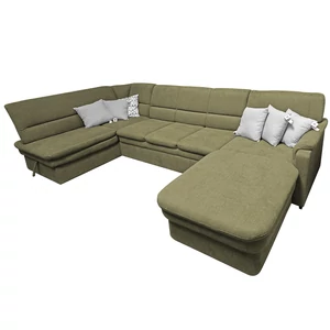 Kép 1/9 - Prum U-alakú ülőgarnitúra, ágyazható, ágyneműtartós