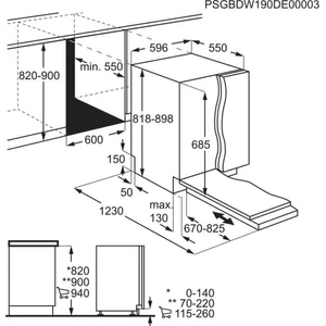 Kép 2/9 - AEG FSK93848P beépíthető mosogatógép