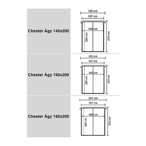 Kép 8/8 - Damasc-chester franciaágy