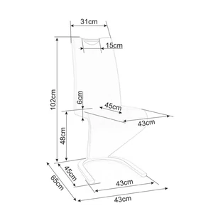 Kép 5/5 - H-090 Velvet étkezőszék