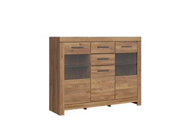 Balin komód 3 ajtós (2 vitrines) 2 fiókos