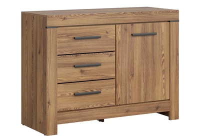 Balin komód 1 ajtós 3 fiókos vörösfenyő