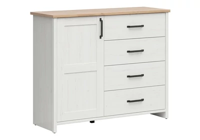 Loksa komód 1 ajtós 4 fiókos