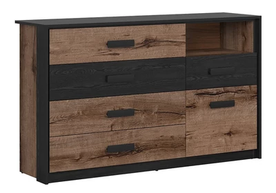 Kassel komód 1 ajtós 5 fiókos