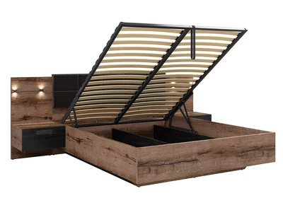 Kassel ágykeret 160 cm ágyneműtartós