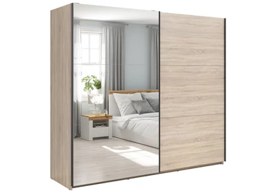 Tetrix tolóajtós gardróbszekrény 220 cm egytükrös Tetrix tolóajtós gardróbszekrény 220 cm egytükrös