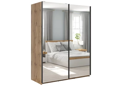 Tetrix tolóajtós gardróbszekrény 153 cm kéttükrös Tetrix tolóajtós gardróbszekrény 153 cm kéttükrös