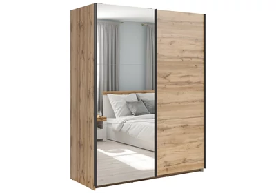 Tetrix tolóajtós gardróbszekrény 153 cm egytükrös Tetrix tolóajtós gardróbszekrény 153 cm egytükrös
