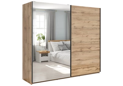Tetrix tolóajtós gardróbszekrény 220 cm egytükrös Tetrix tolóajtós gardróbszekrény 220 cm egytükrös
