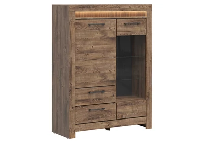 Torin vitrin 2 ajtós (1 vitrines) 2 fiókos