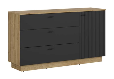 Zenda komód 1 ajtós 3 fiókos