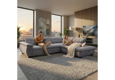 7529 kárpitos sarokgarnitúra ottomános balos DWN